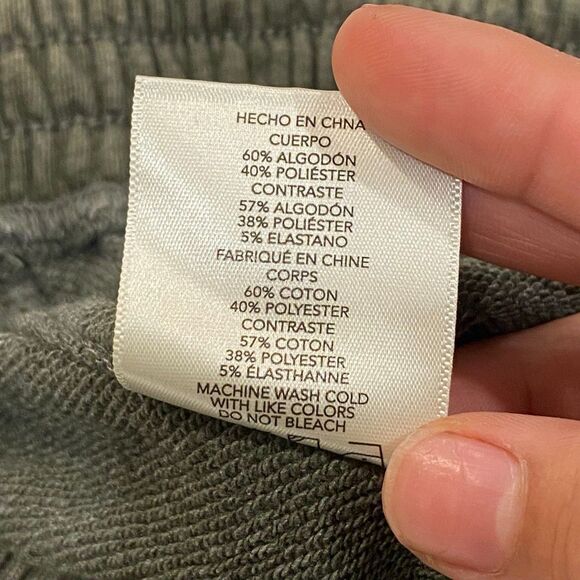 Rae Mode Olive Wide Leg Sweatpants Women’s Size M Cotton Blend Lounge Pants - Picture 5 of 8